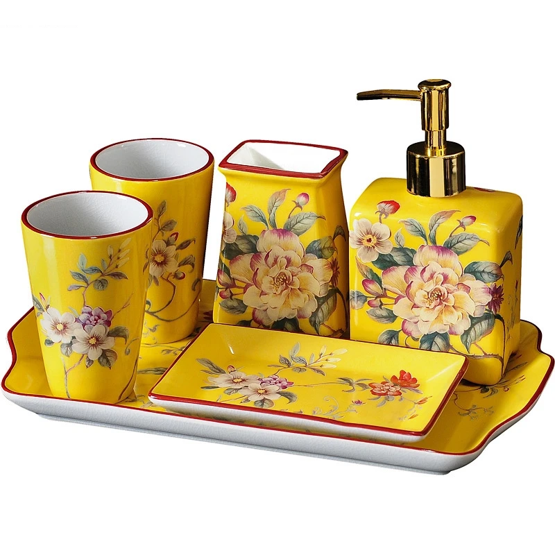 Bouteille de gratitude en céramique pour la décoration intérieure, porte-brosse à dents, tasse HOMouth, plat Regina, rangement d'aromathérapie