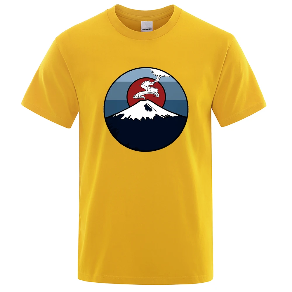 Mt. Fuji, japan Herren T Shirt Mode Baumwolle Umweltfreundliche T-Shirts Sommer T Kleidung T-shirt Hip Hop Oversize Lose Männer T Shirts