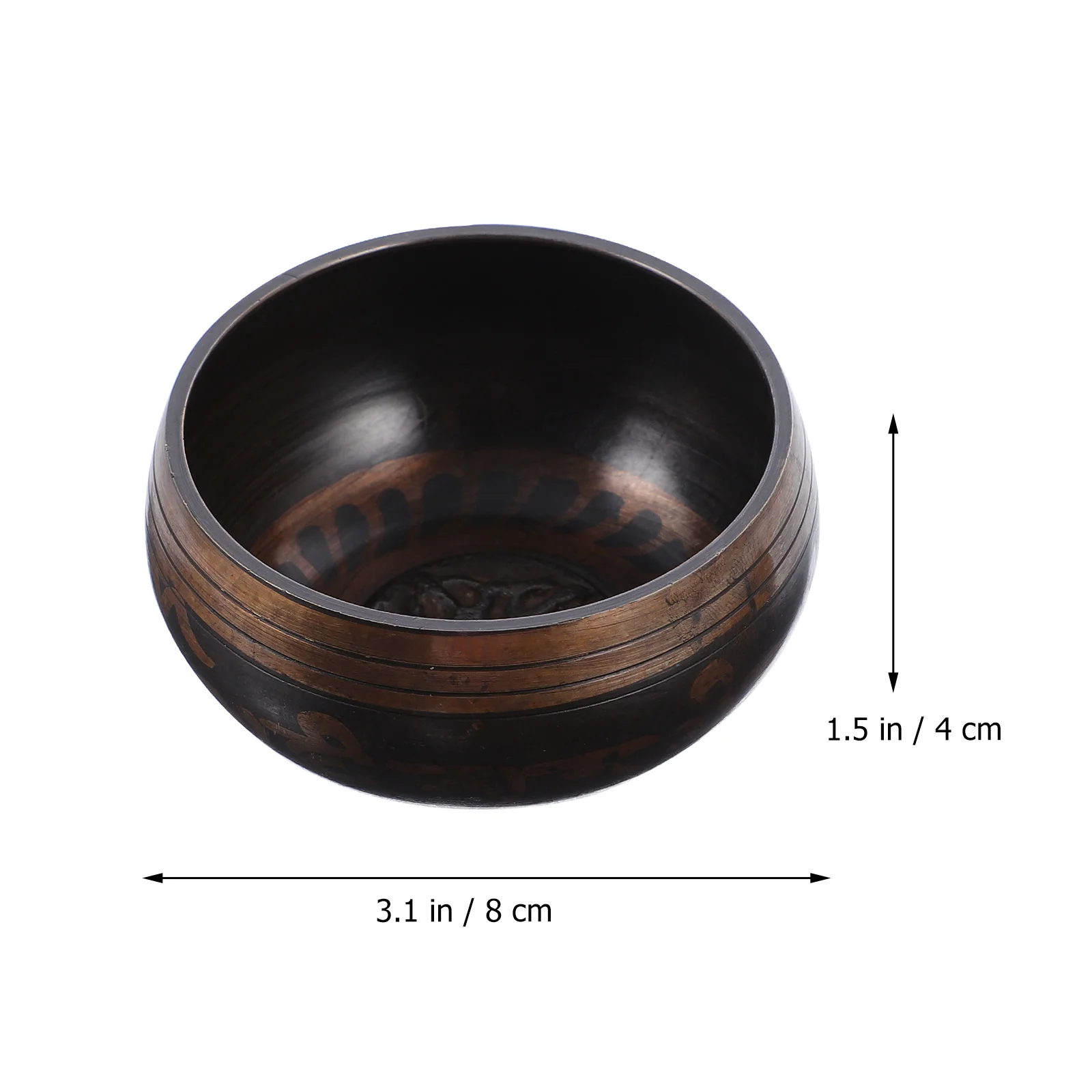 

1Set Copper Singing Bowl Tibetan Meditation Sound Bowl Deep Tones Relaxation Spiritual Gifts Desktop Decorations