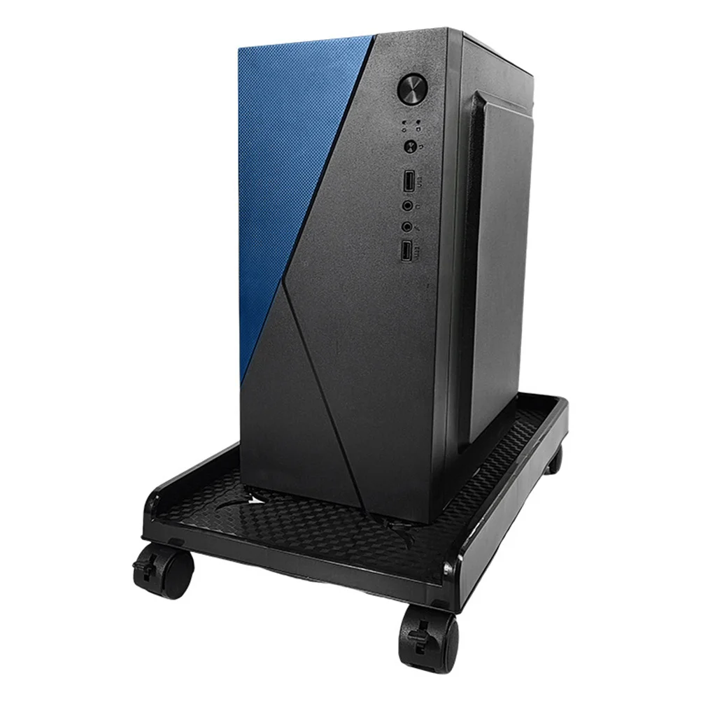 

Computer Tower Stand Heavy Duty Mobile CPU Stand Swivel Brake Casters Desktop Tower Cart Pc Floor Riser for Carpet Under Desk