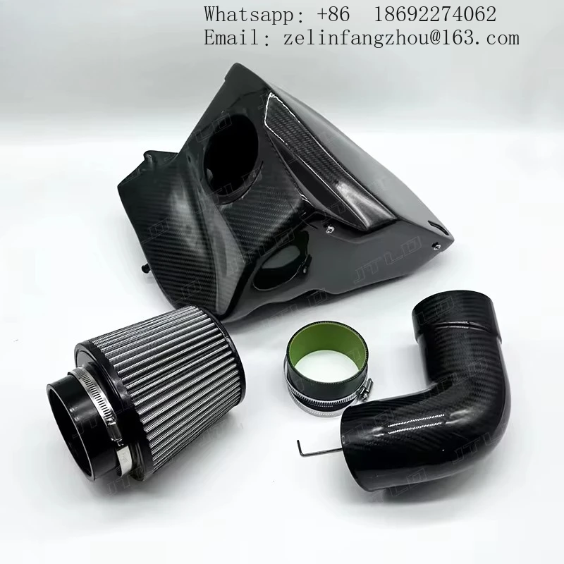 JTLD Professional Performance Turbo Air Intake Upgrade 100% Pure Dry Carbon Fiber Intake System Kit For BMW G30 B48 2.0T