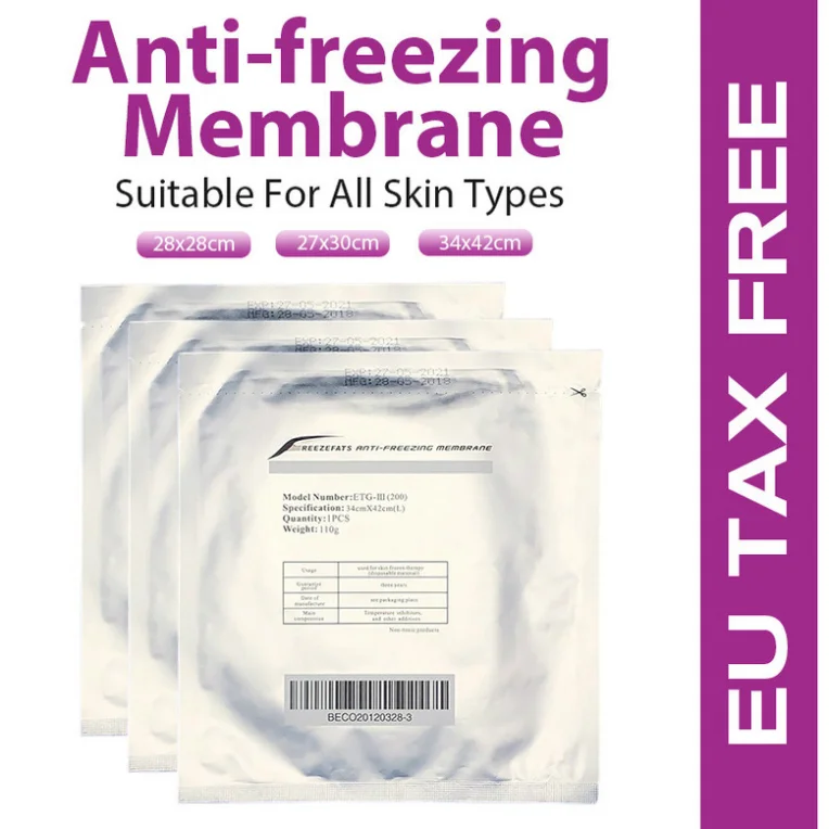 

34X42 27X30 28X28 Anti Freeze Film Slimming Cryo Lipolysis Membrane 60G Size S 70G M 110G L