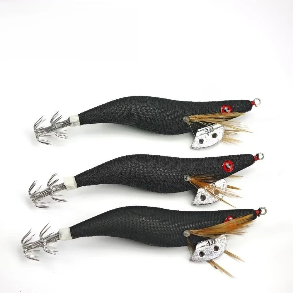 4 Stück/Set 11,5 cm Garnelenköder Meeresfischerei Garnelen-Lockköder Tintenfisch-Jig-Haken Salzwasser-Oktopus-Köder Tintenfisch-Angelzubehör – Detail 2