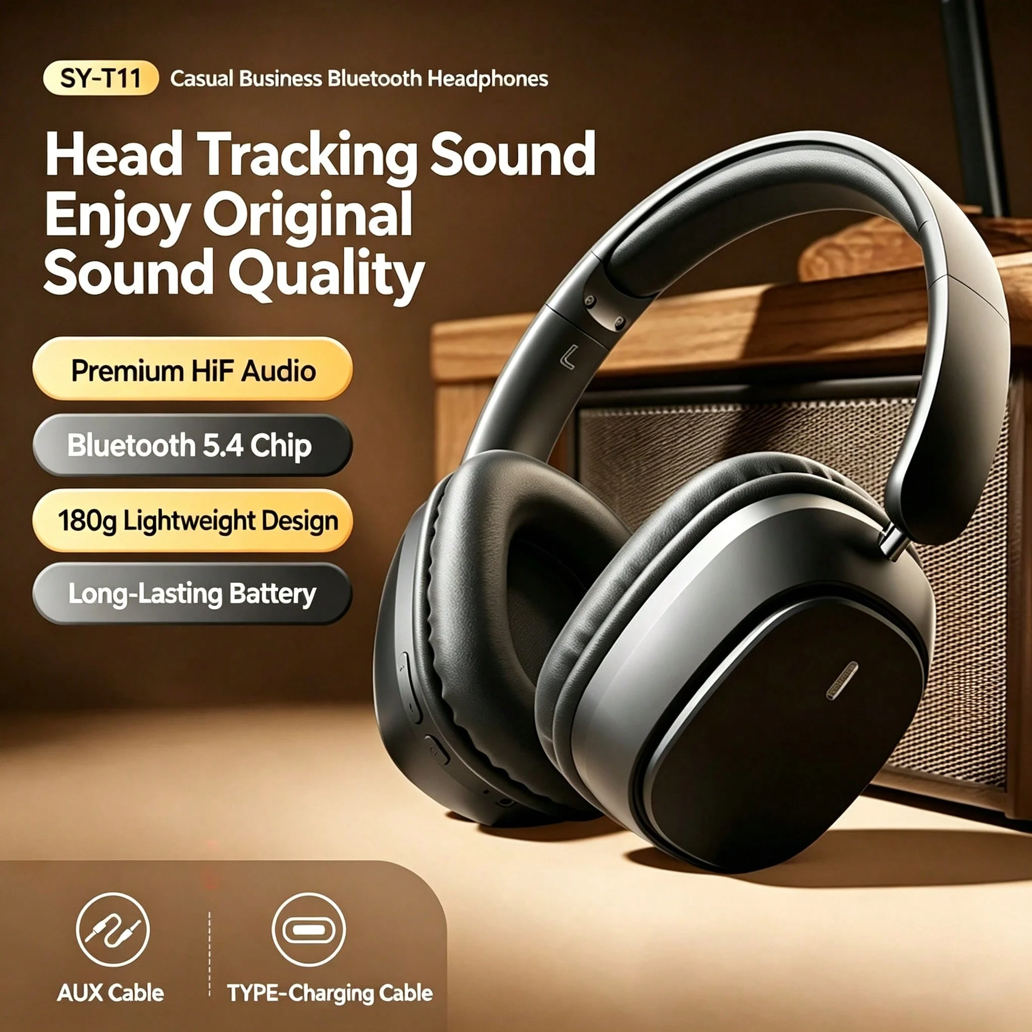 Bezprzewodowe słuchawki Blueto – Anc Wireless Over Ear Headphones recenzja i cena