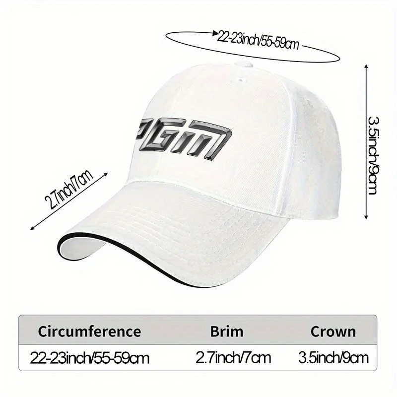 PGM Adjustable Sandwich Baseball Cap Lightweight Polyester Printed Design for Weddings Parties Music