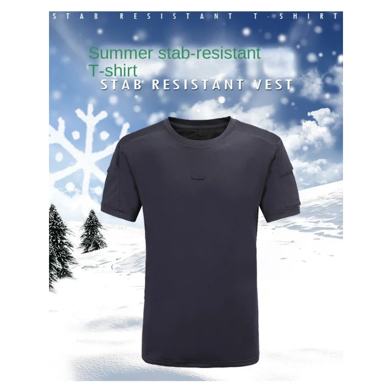 Flexibele Licht Dunne Ademend Stab-Proof Vest Rel Anti-Cut Cut-Proof Kleding Anti-Stekende Kleding zelfverdediging Zacht T-shirt