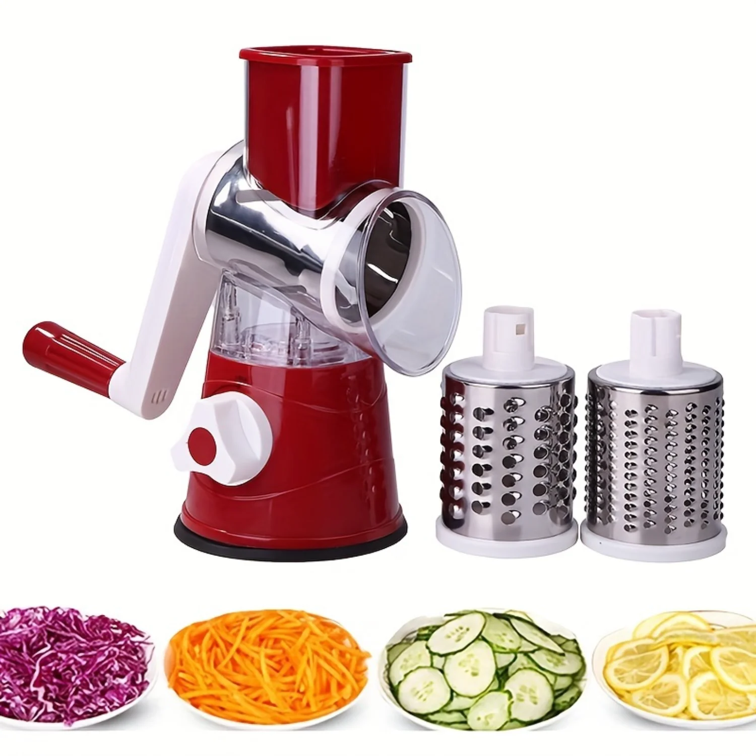 

Vegetable Cutter, Rotary Vegetable Slicer, Vegetable Grater, Manual Cheese Grater, Multifunctional Vegetable Cutter, Potato Shre