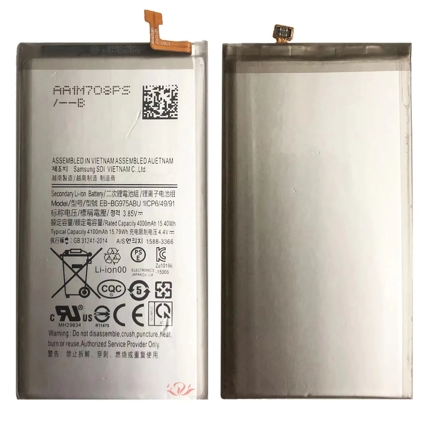 For Samsung Galaxy S10plus EB-BG975ABU original battery, mobile phone battery replacement repair parts, free tools