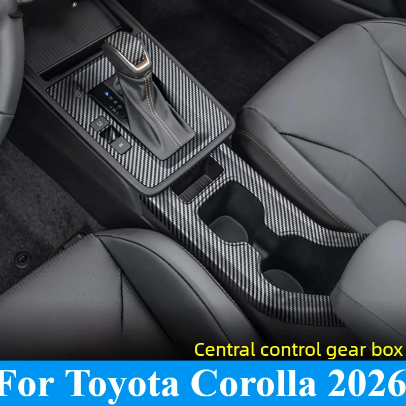 For Toyota Corolla E160 2026 Steering Wheel Decor Trim Set Custom Fit Carbon Fiber Texture Decal Interior Decoration Accessories