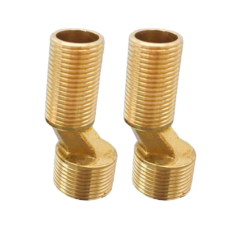 Copper Extended Bend Foot Offset Bend Foot Concealed Shower Reducer Eccentric Screw Fitting Bathtub Faucet Fitting