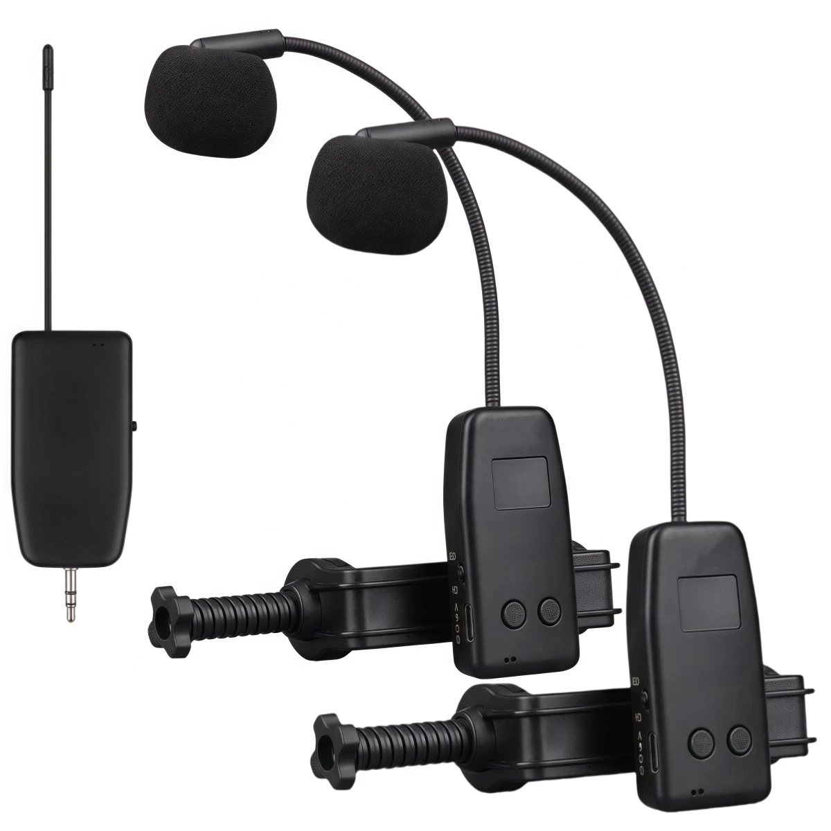 Automatic Pairing Microphone System Automatic Pairing 2.4G Microphone System 360 Degree Audio Coverage Hassle-free Setup