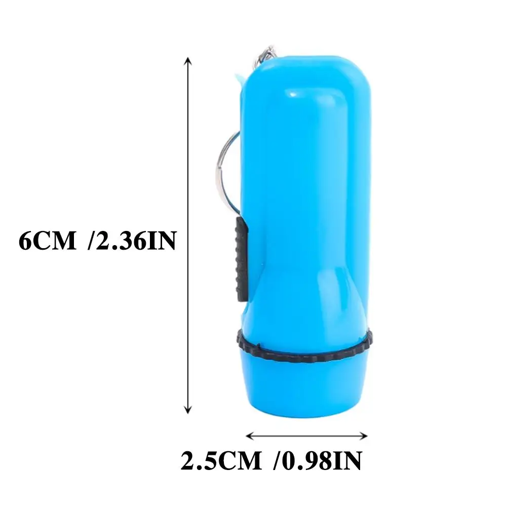 1PCS Mini Powerful Pocket Flashlight Battery Portable Waterproof Keychain COB Plastic Torch AAA  Inspection Camping Lamp