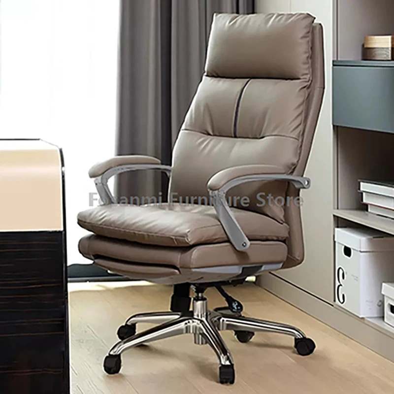 

Ergonomic Office Chair with Linked Armrests and Hidden Footrest Comfort Gaming Computer Chair Soft Home Desk Swivel Gamer Chairs