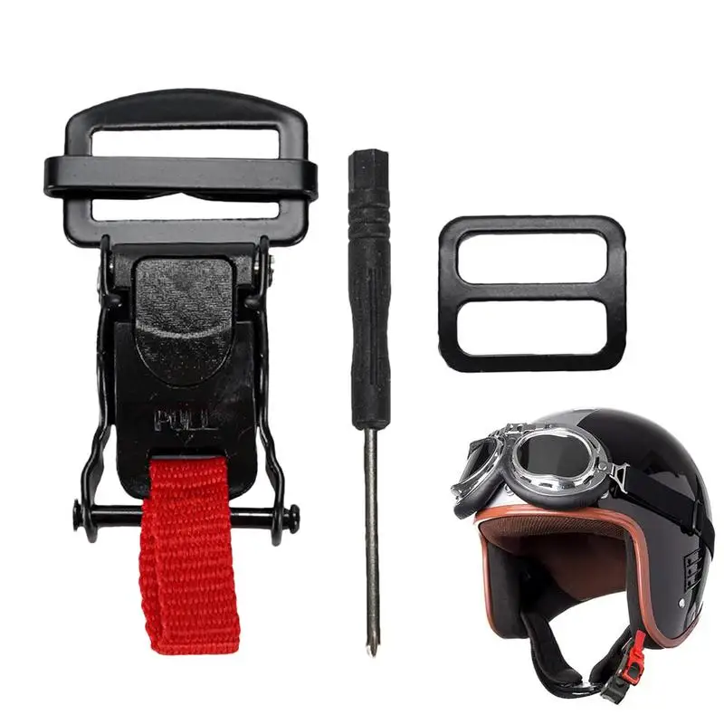 

2025 new Safety Helmet Buckle Lock Quick Release For Racing Car Motorbike Bike Helmet Helmet Strap Clip Fast Buckles