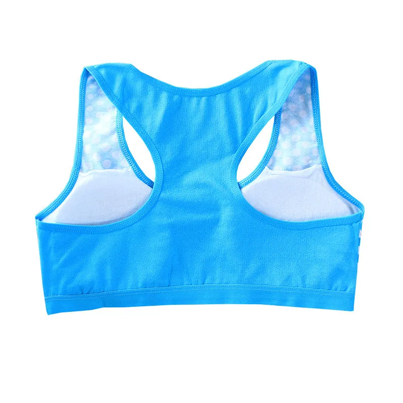 Girl\'s Sport Bra for 12 Years Old Cotton Training Bra Racerback Tops for Girls Underwear Teen Running Vest Kids Underwear Top