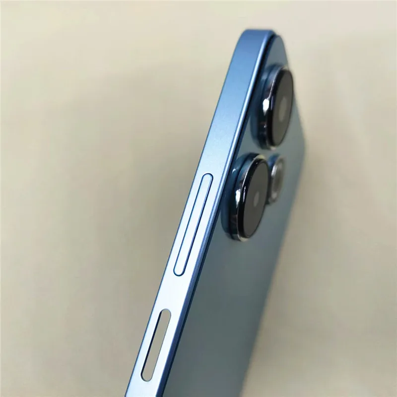 Kompletna obudowa do Xiaomi Redmi 13 4G, obejmująca środkową ramkę, tylną obudowę baterii oraz osłonę obiektywu aparatu + teczka na kartę SIM – części do naprawy. — zdjęcie produktu 4