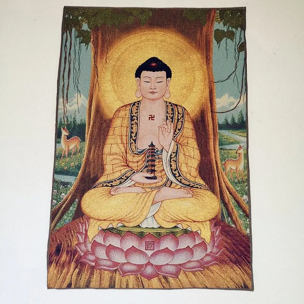 36 "Silk Painting of Shakyamuni Buddha and Tangka in Asian Buddhism