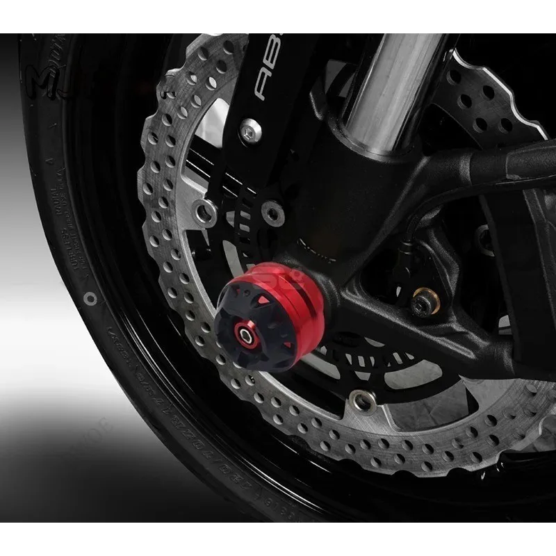 DWOE Motorcycle Front and Rear Wheel Drop Balls Anti-crash Wheel Protection Pad Parts for Suzuki GSR600 GSR750 GSXS750 2015-2020