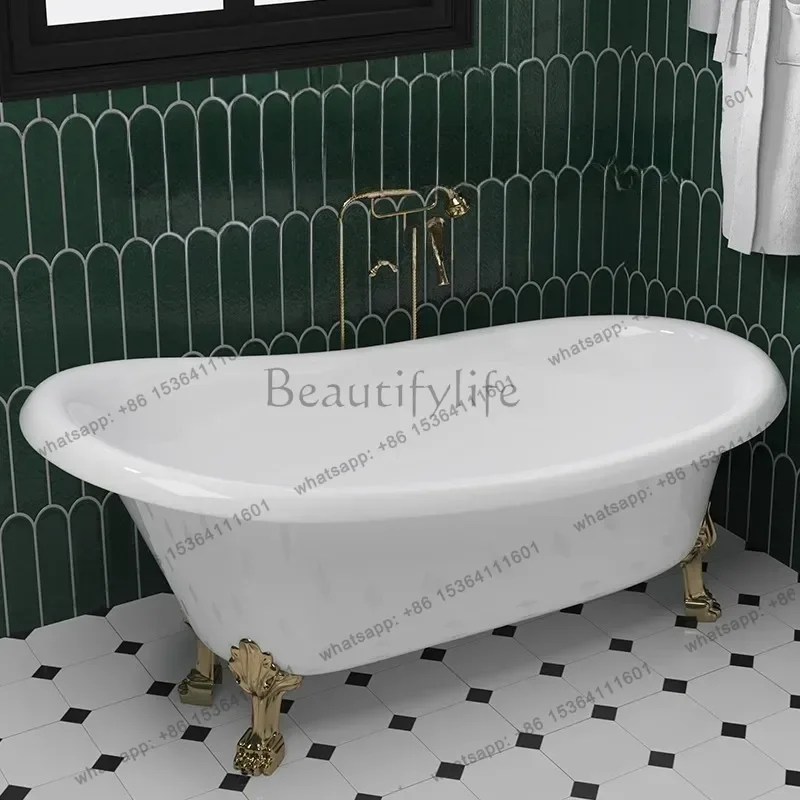 FG Freestanding Japanese Bathtub Gift Large Organizer Tempreture Bathtub Faucet Toys Cuba De Banheiro Furniture Accessories