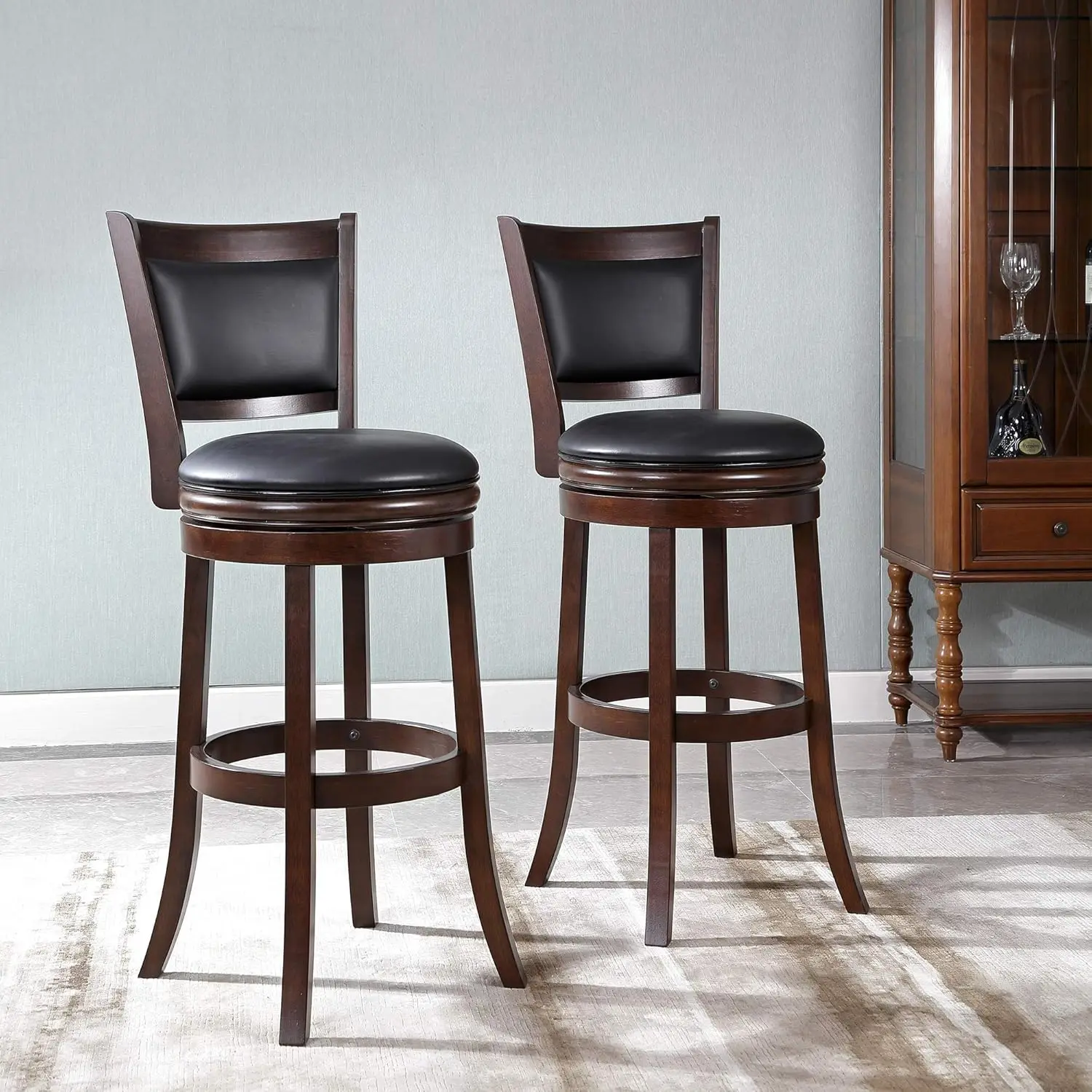 Pack of 2 Swivel Stool, 29-Inch,2-Pack