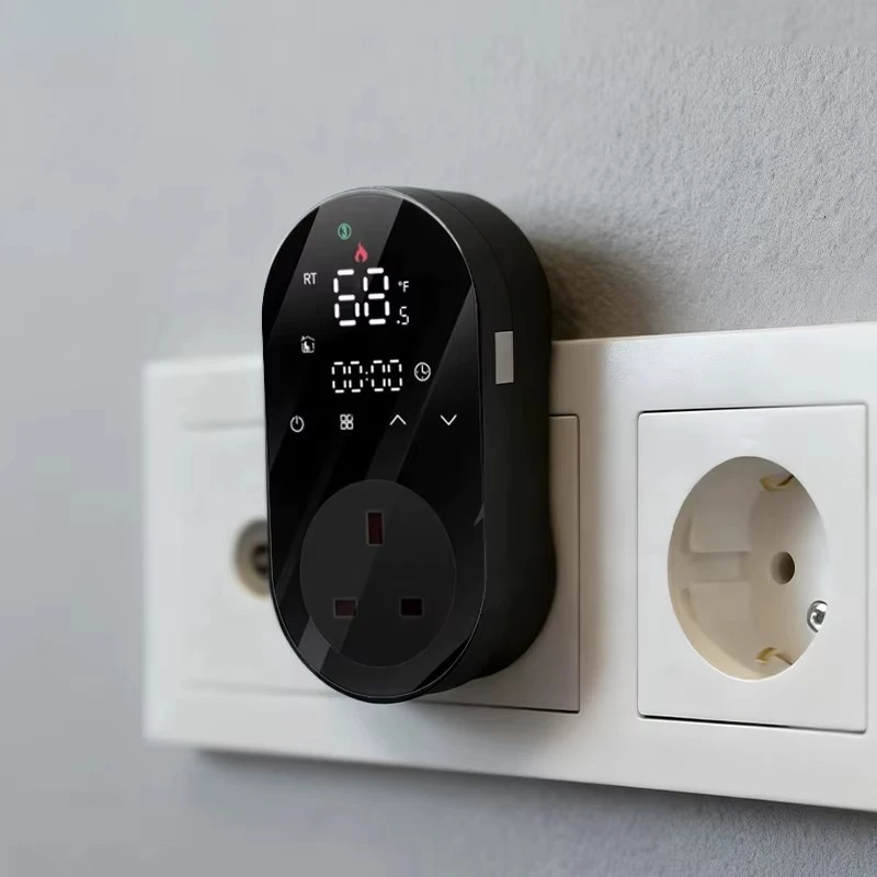 Умный программируемый WiFi-контроллер температуры для светодиодов, беспроводная розетка с управлением через приложение, стандарты ЕС, Великобритании, США.