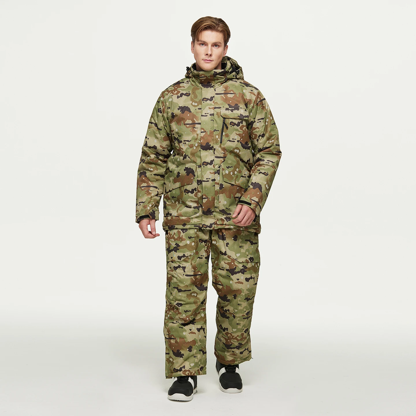 Camouflage, Snowboarding Jacket and Pant, Winter Clothes Ski Adult, Snow Jacket and Pant Sets, Snowboarding Clothing for Man