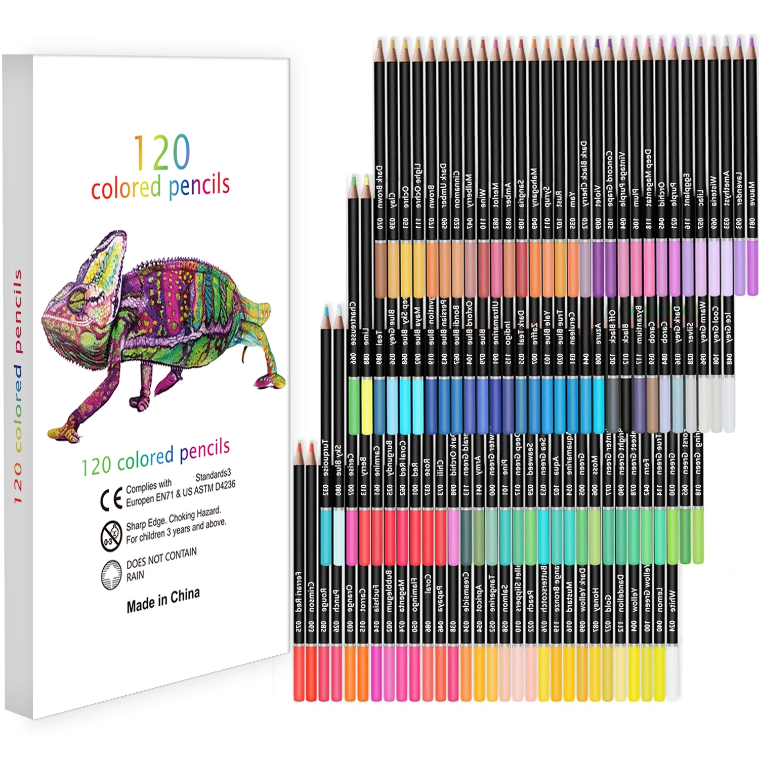 120 Buntstifte zum Ausmalen, verschiedene Buntstifte mit weichem Kern zum Zeichnen, Skizzieren, Schattieren, Pro Art Supplies