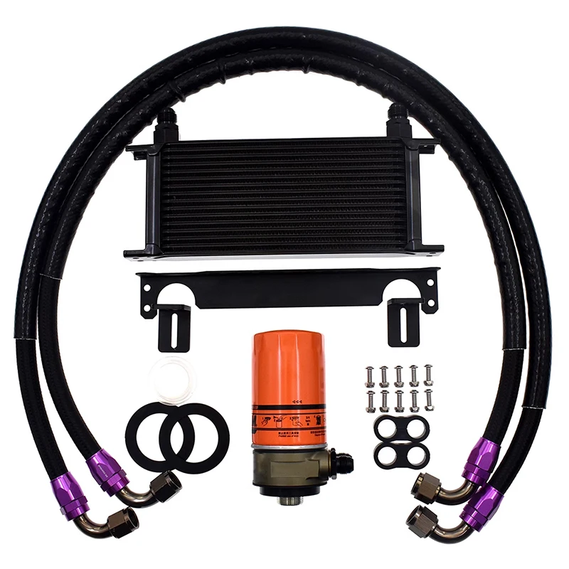 

Oil Radiator Kit Engine Constant Temperature Oil Cooler Suitable for Volkswagen Audi Second Generation EA888 Engine