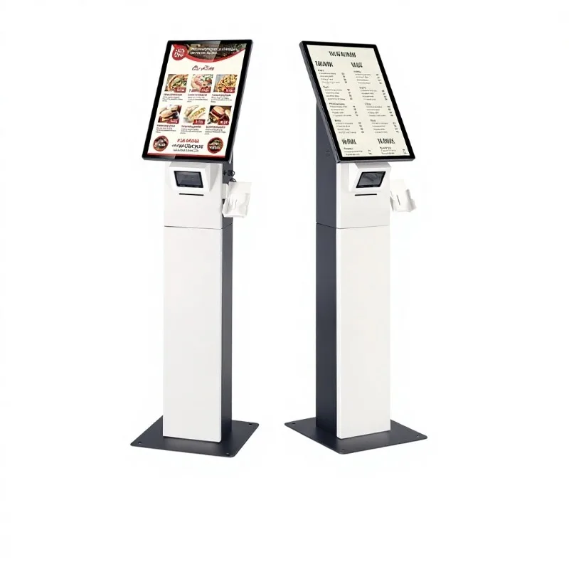 Self-service Ordering Payment Terminal Touchscreen Floor-standing Design For Restaurants