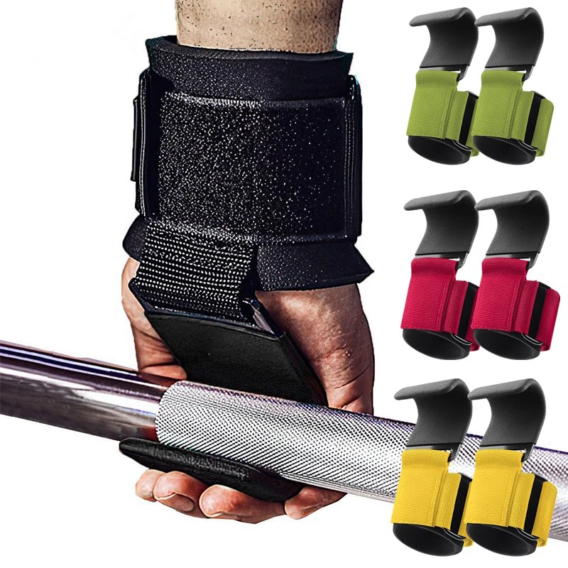 Non-Slip Fitness Weightlifting Palm Guard Pull-up Wrist Hook Horizontal Bar Sports Equipment Strength Training Hand Assist Hook