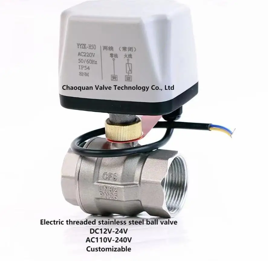 220V Waterproof Stainless Steel Solenoid Valve with Timer 32mm Size for Valves