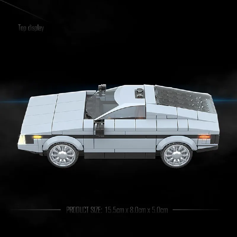 Film 12 Set di blocchi di costruzione per auto volanti Veicoli di fantascienza 2 figure Kit modello di mattoni di montaggio Giocattolo Adulti Regalo per bambini 327 pezzi