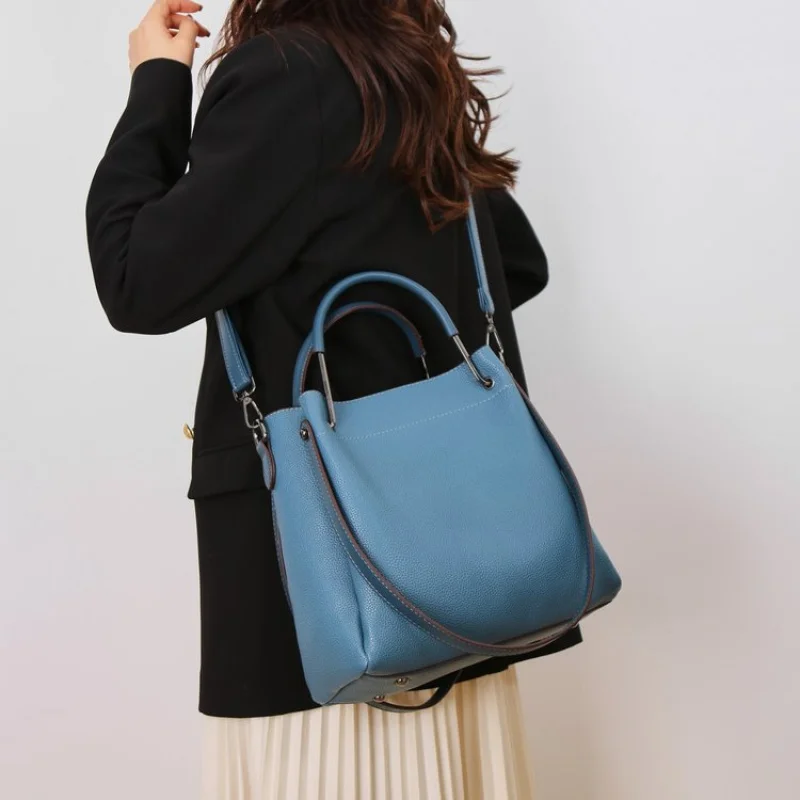

High-End Ladies Tote Bag Made Of Premium Leather Featuring High-End Quality And Paris Elegant Vintage Look​