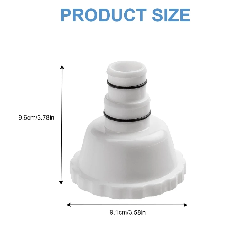 PVC Vacuum Adapter Pool Adapter Pool Connector Swimming Pool Adapter PVC Texture Suitable for 1.5Inch Connectors