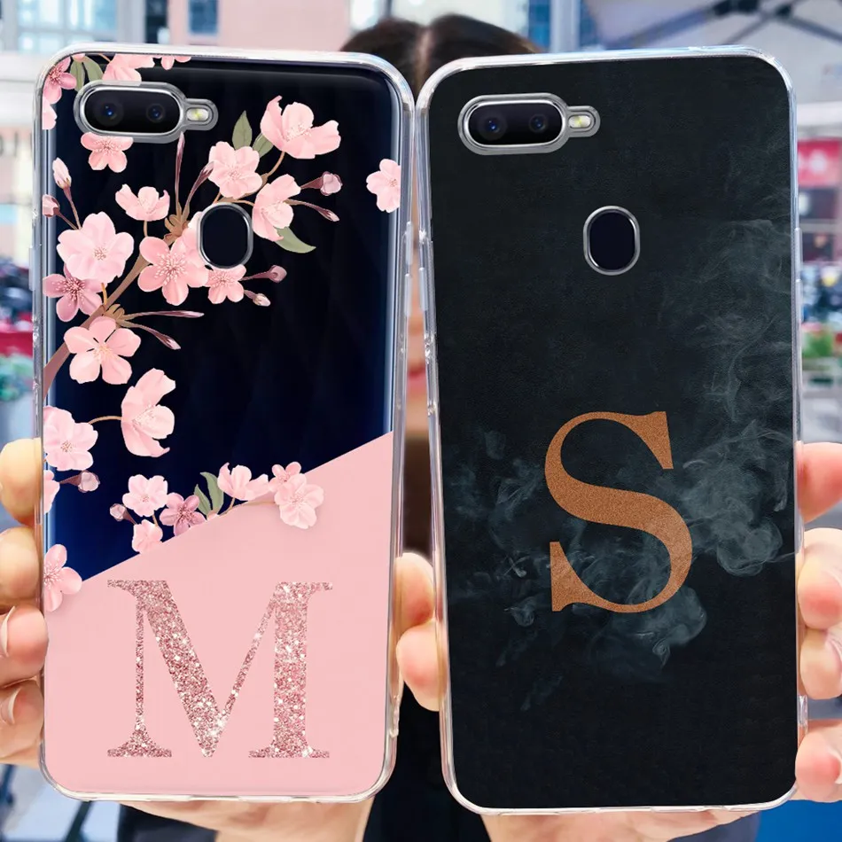 For OPPO F9 Phone Case Oppo F9 Pro F 9 F9Pro CPH1823 CPH1881 CPH1825 Cute Letter Soft Silicone TPU Back Cover