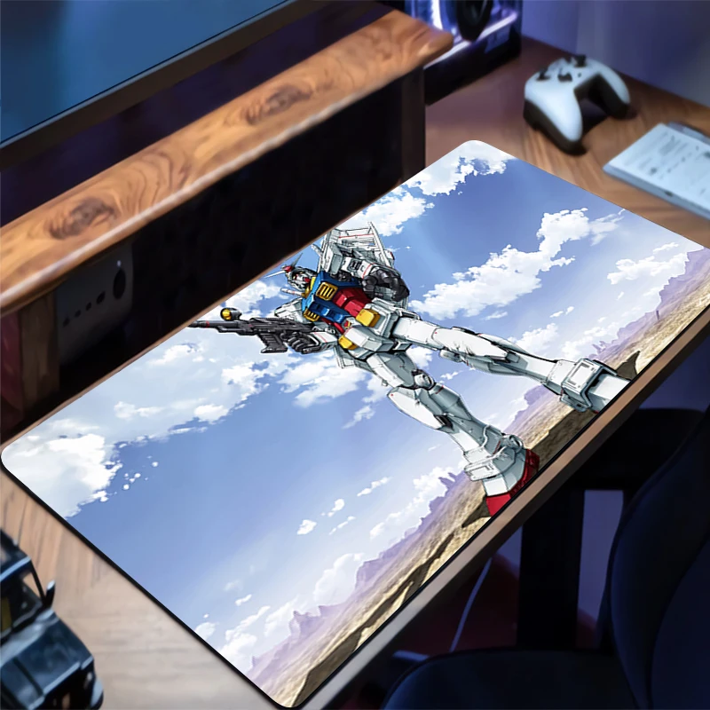 

Mousepad Mechanical Warrior RX-78-2 Gundam Non Slip Desk Mouse Mat Rubber Keyboard Pad Gaming Mouse Pad HD Desk Mat Extended Pad