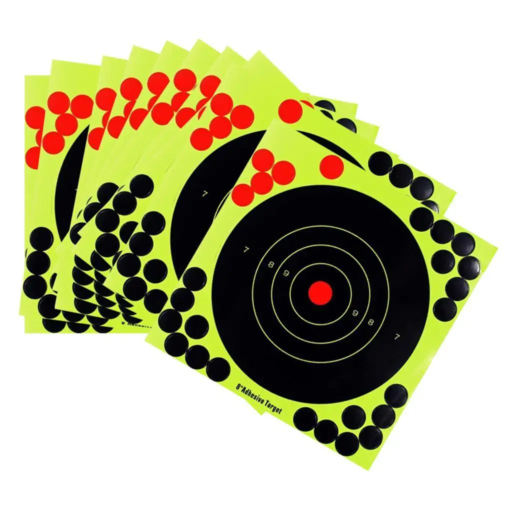 

Lots 10 8inch Round Shape Shooting Targets Hunting Targets Accessories