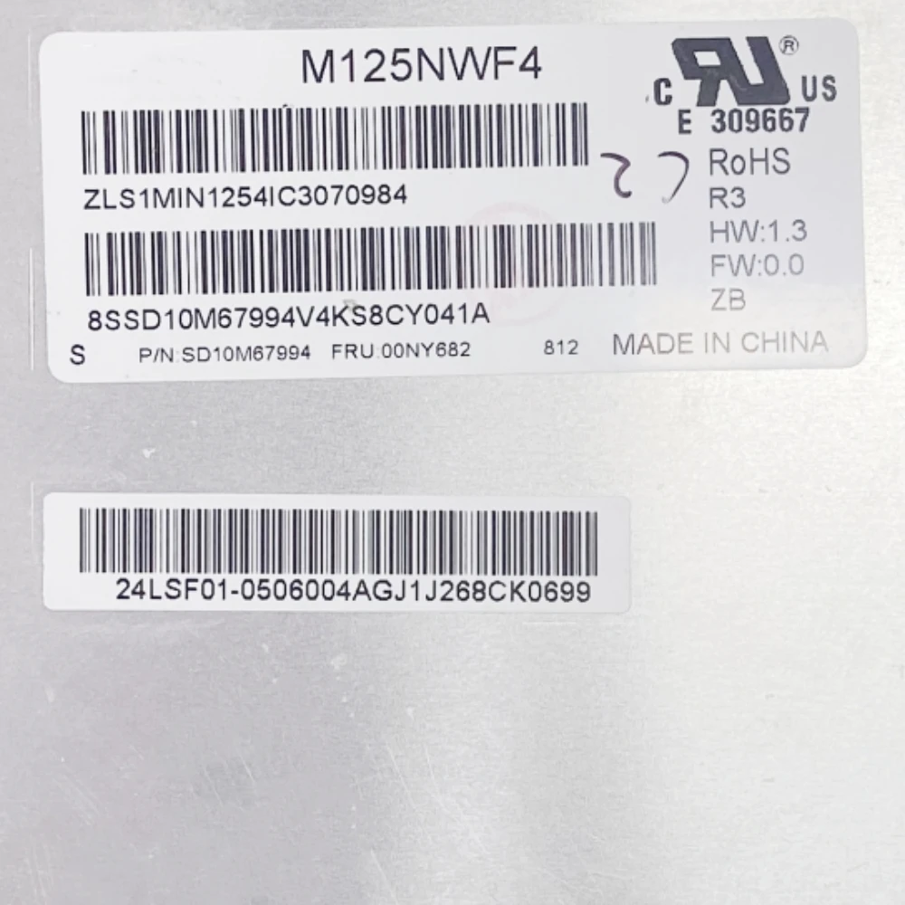 

M125NWF4 R3 ЖК-экран для ноутбука 1920x1080 30-контактный оригинальный сменный дисплей, матрица