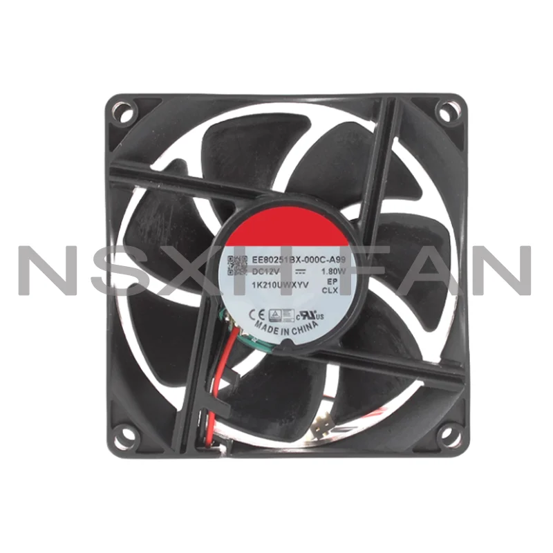 

New Original EE80251BX-000C-A99 12V 1.8 8025 8CM Magnetic Levitation Fan