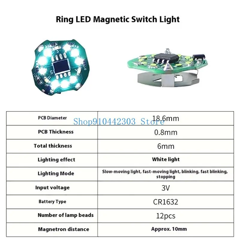 

L4MD LED Light Board Module with Switches for Efficient 3V Lighting in Cabinets and Drawers Safe Low Voltages Use