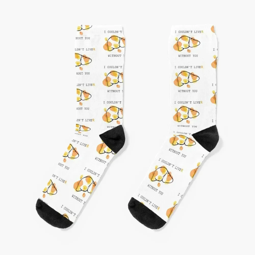 

I Couldn't Liver Without You v2.0 Socks christmas stocking floral designer happy Socks Man Women's
