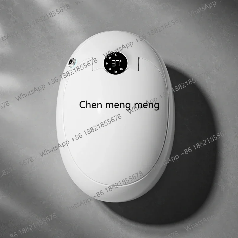E136  Egg Shape Smart Toilet Full Automatic Intelligent One Piece with Round Bowl Floor Mounted Seat Heating Function Smart Wc T