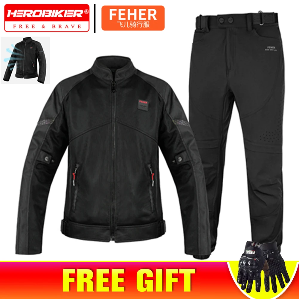 

Motorcycle Jacket Men Summer Breathable Mesh Motorcycle Riding Jacket Anti Drop Motorbike Jacket Comfortable CE Protective Gear