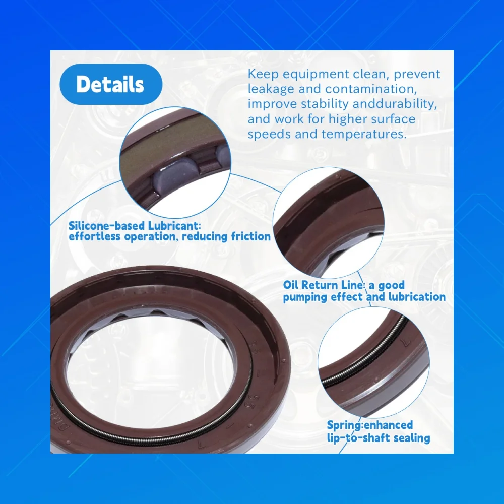 

35x55x7mm BAFSL1SF FKM Oil Seal DMHUI Shaft Seal Fit for Linde HPV75 Tomato Machine Special Hydraulic Pump