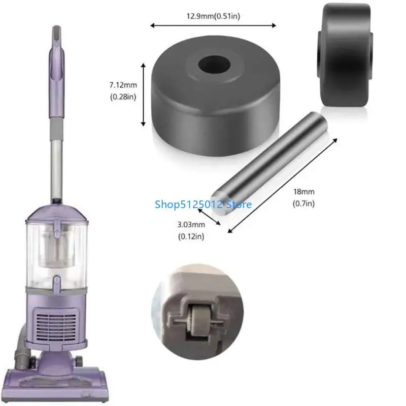 Partido aspirador rueda cepillo cepillo G8TC Parte reemplazo reemplazo reemplazo anti -ABS ABS ABS para