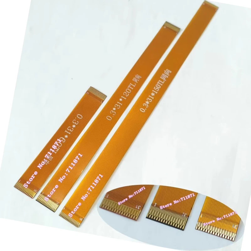 60 120 150mm 0.3 Pitch 31 Pin FFC FPC Cable Line 31P Robbin Cable Wire Cord Type A 31 Pin Flexible Printed Circuit Soft FPC Line