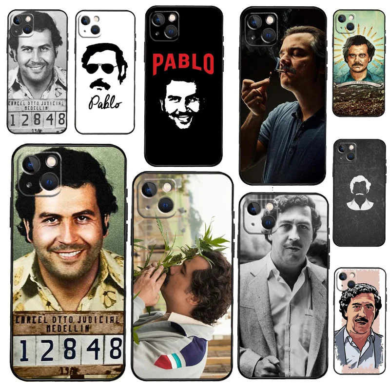 Pablo Escobar Phone Case For iPhone 13 12 Mini 11 14 15 Pro Max SE 2020 7 8 Plus X XS Max XR Cover Shell