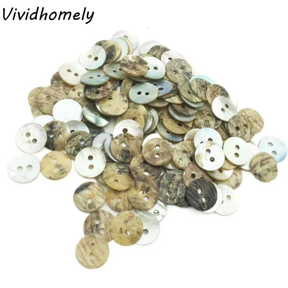 Lustrous DIY Shirt for Overcoat Cardigan Sewing Accessories Apparel Decoration Mother of Pearl Shell Button