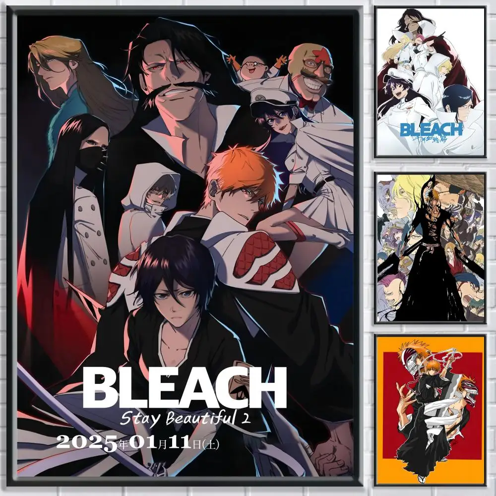 B-Bleach Thousand-Year Blood War Poster Bedroom living room study & beyond self adhesive decor + perfect gift