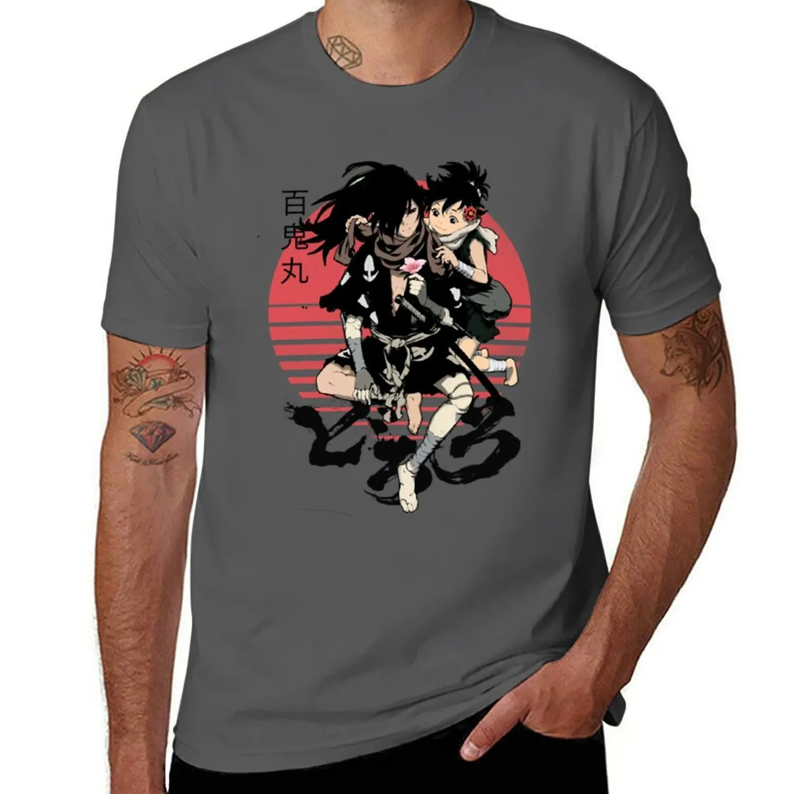 

Dororo T-Shirt T-Shirt Minimalist Plain Crew Neck T-Shirt